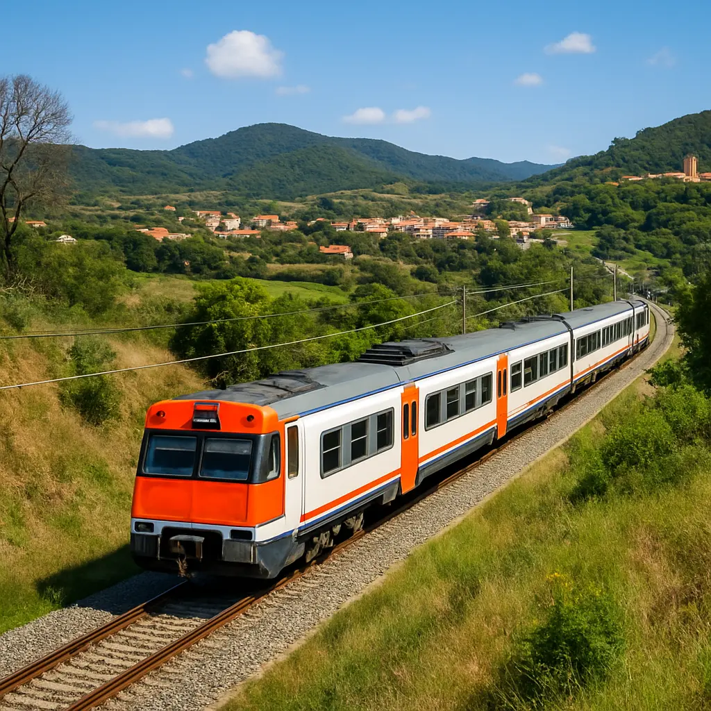 Trein tussen Malgrat de Mar en omliggende dorpjes