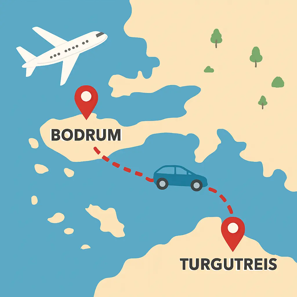 Van vliegveld Bodrum naar Turgutreis: zo reis je