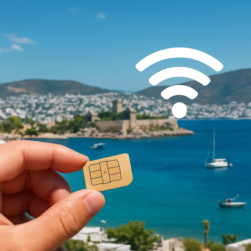 Wifi en simkaart regelen in Bodrum