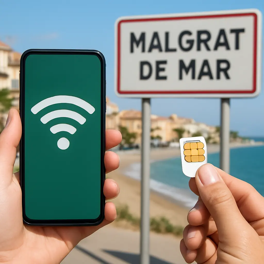 Wifi en simkaart regelen in Malgrat de Mar