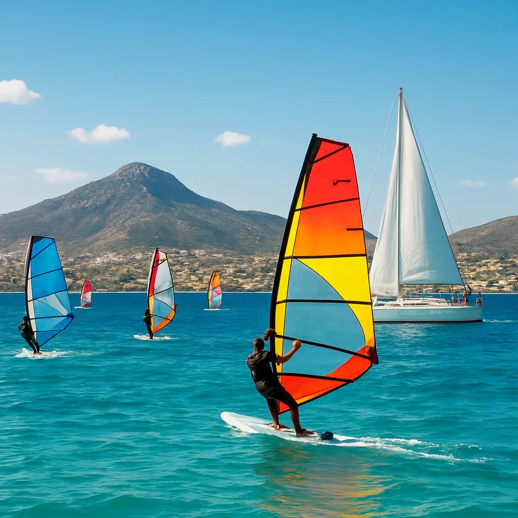 Windsurfen en watersport rond Turgutreis